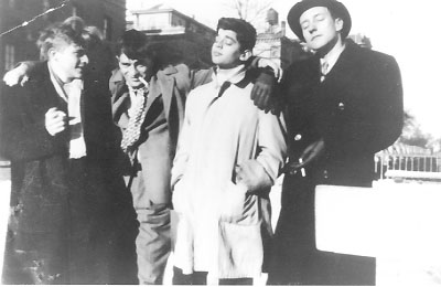 Hal Chase, Jack Kerouac, Allen Ginsberg, and Bill Burroughs